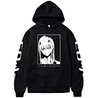 Los mejores  - Darling In The Franxx Sudadera con Capucha- 3D Zero Two Anime Cosplay Sudaderas con Bolsillos Otoño Invierno Moda Casual…